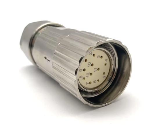 Siemens IP67 Waterproof Male Female 12 Pin M23 Circular Connector Etype Ptype