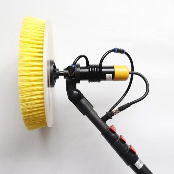 Office Location Wuxi City Dual-Power Solar Panel Cleaning Brush with 7.5m Handle