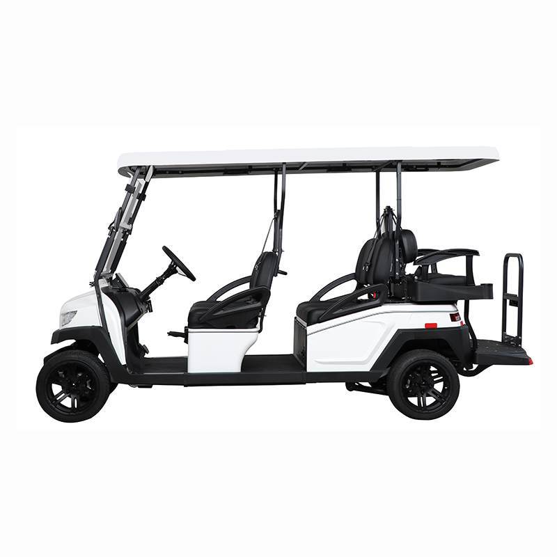 4+2 Person Luxury Electric Golf Cart Featuring Intelligent Onboard Charger
