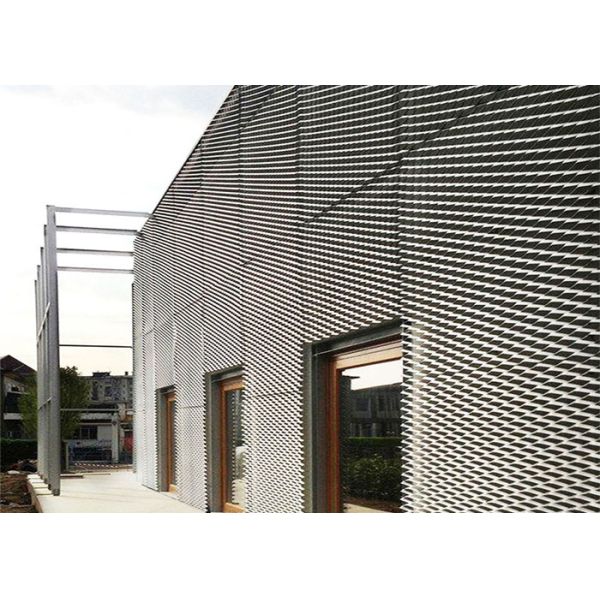 Sustainable Square Hole Stainless Steel Expanded Wire Mesh Customized Size