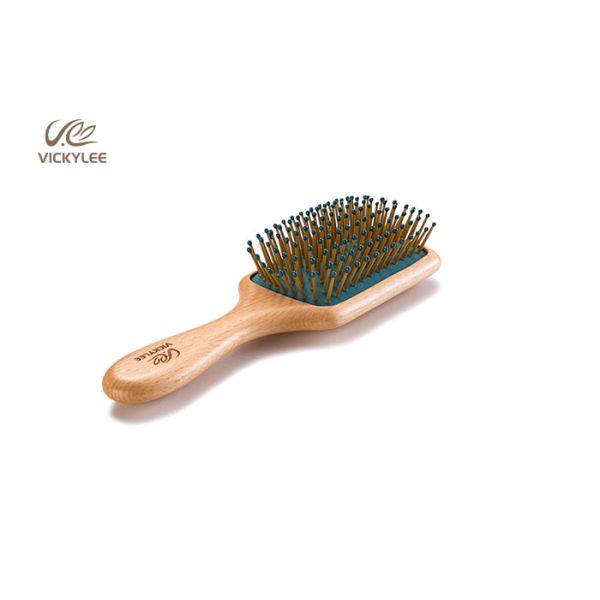 Anti Static Air Bag 7.8 Inch Wooden Handle Hair Brush