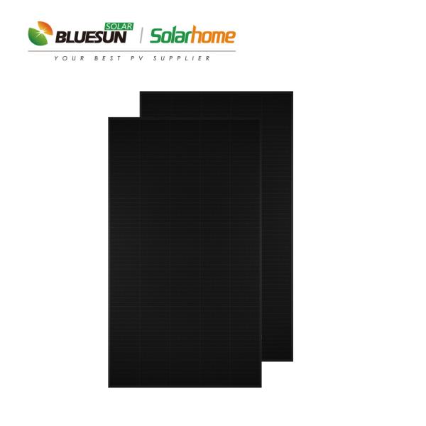 Bluesun Full Black Shingled Solar Panel 410W 415W 425W 440W 480W All Black 425watt Solar Panel Price