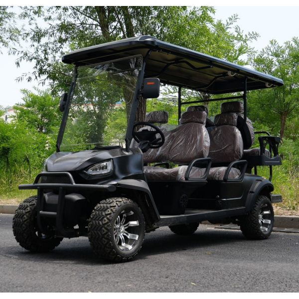 Personal Customized 4+2 Seater Electric Golf Cart Optional Lithium Battery Golf  Trolley