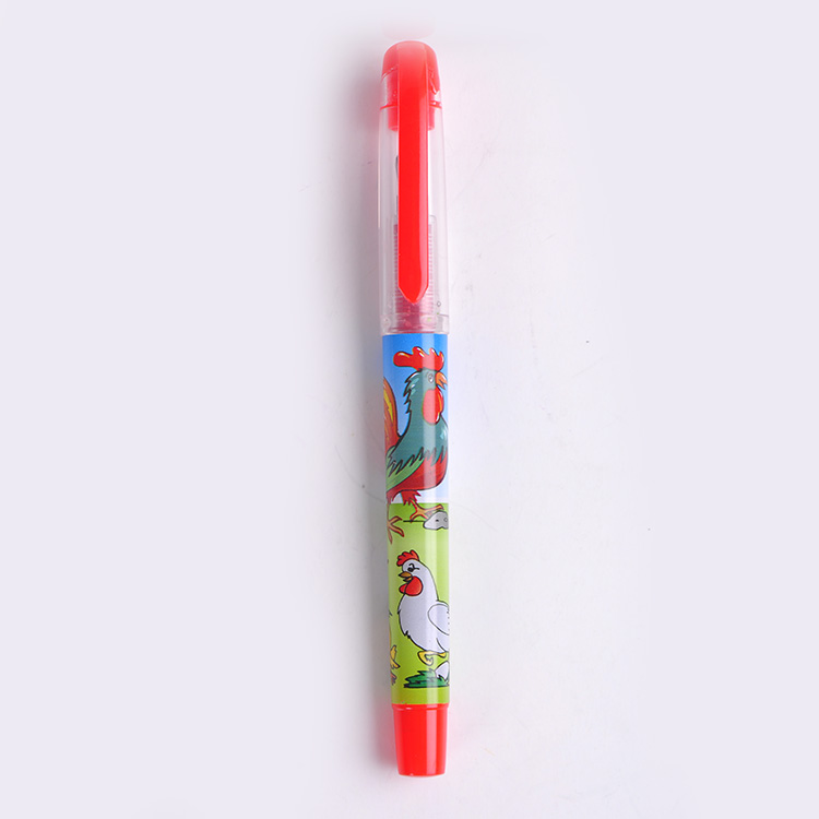 factory cheap price color printing cartoon fountain pen set