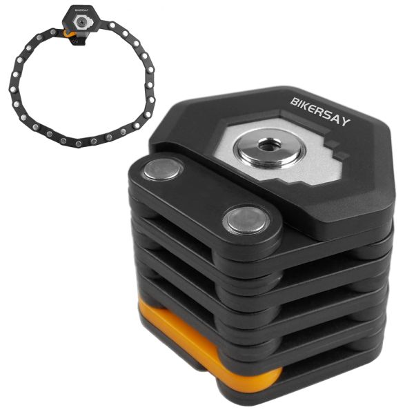 Mountain Bike Road Bicycle Foldable Lock Anti-theft 85cm with 3 Keys Zinc Alloy Alloy Steel
