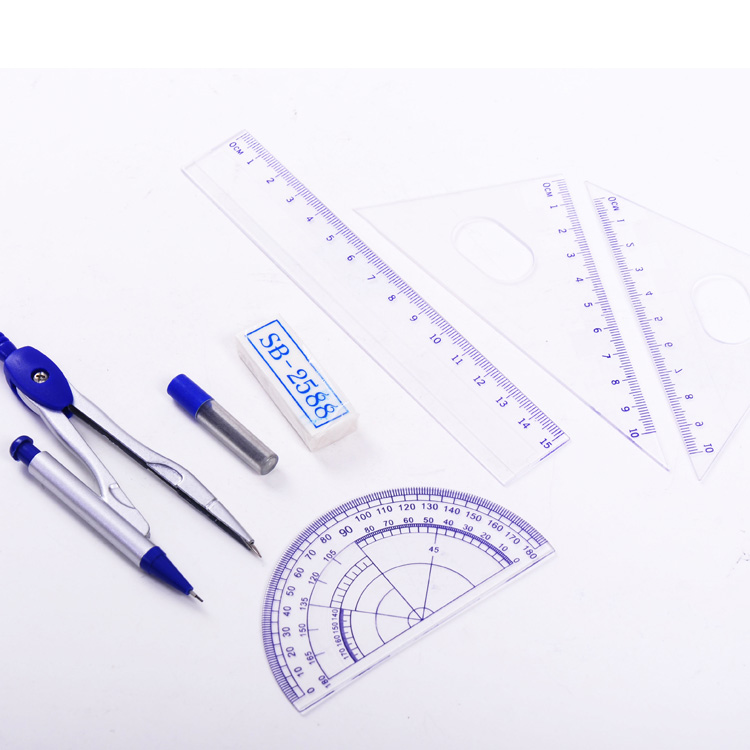 Wholesale Cheap B2c School Stationery Student Geometric Math Set