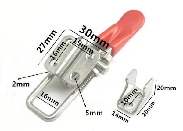 Tumbled Latch Type Toggle Clamp