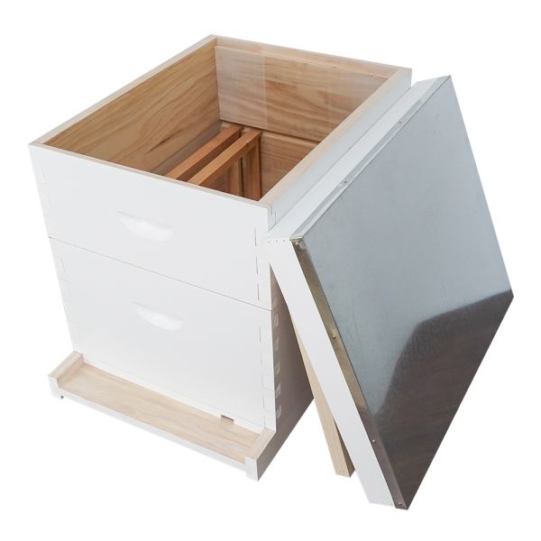 20mm Thickness Fir Painted White Langstroth Bee Hive