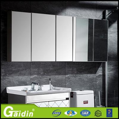 bathroom furniture aluminum material standard aluminum bathroom cabinet with LED light and mirror