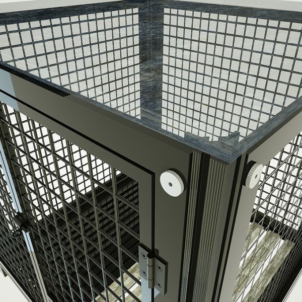 Металлическая домашняя клетка для домашних животных Алюминиевая сплав Дом для собак Клетка для собак