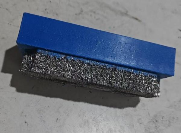 Long Lasting 140mm Length Rectangular Plastic Holder Steel Wire Metal Brush
