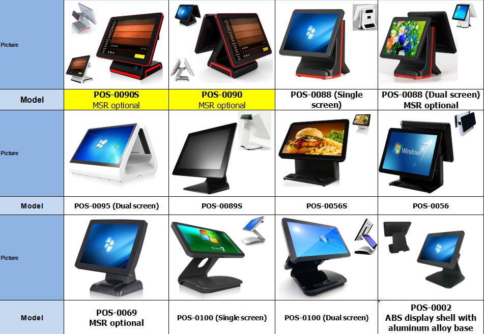 15-дюймовый POS-машина для мясных продуктов, продуктовых магазинов и магазинов красоты SSD 32GB / 64GB / 128GB / 256GB