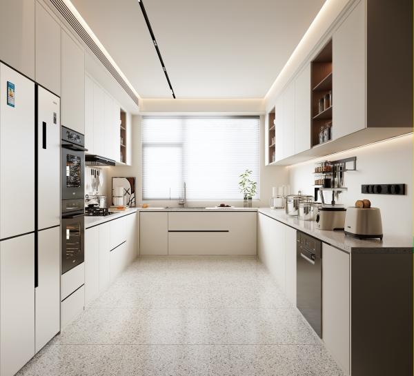 Cabinets de cuisine en bois modulaire