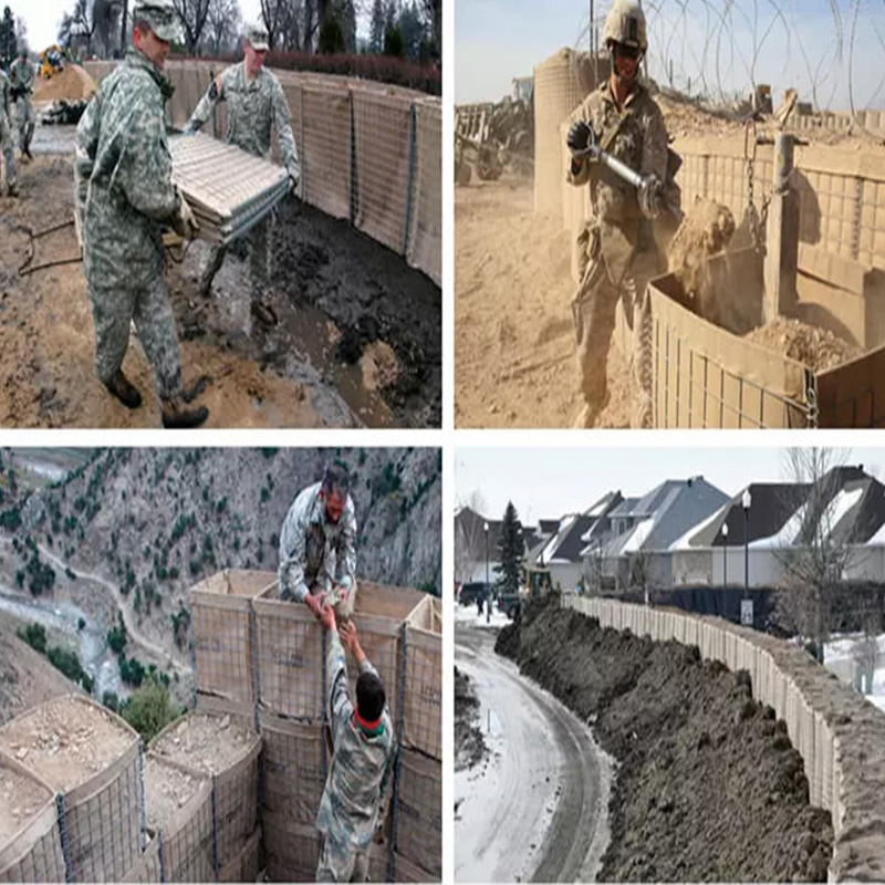Барьер 4mm военного регулирования паводковых вод Hesco Mil1 корзины Gabion защитительный