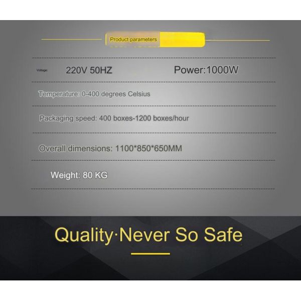 1100*850*650MM Packaging Material Plastic Induction Seal Machine 1000W for Vacuum Sealing
