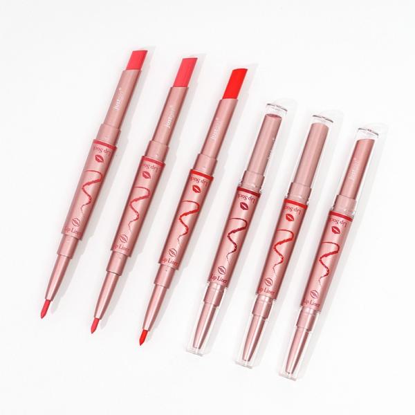 Fade Resistant Long Lasting Waterproof Lipstick Double Ended Lipstick 2g