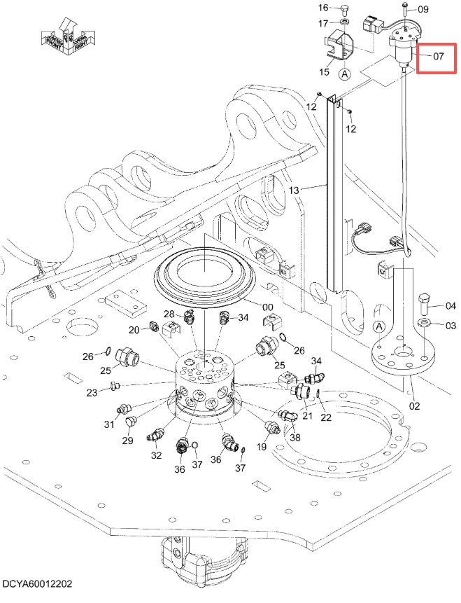 Hitachi ZX140W-3 ZX210W-3 Excavator Sensor Earthmoving Equipment Parts 4648733