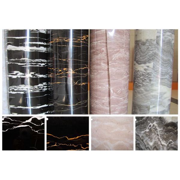 Home Decor Granite PVC Self Adhesive Film Black Marble Vinyl Wrap For Countertops