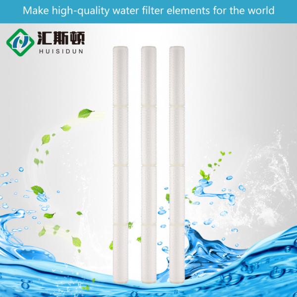 20 polegadas 40 polegadas PES cartuchos de filtro de profundidade plissados 0,22 Micron filtros para água engarrafada