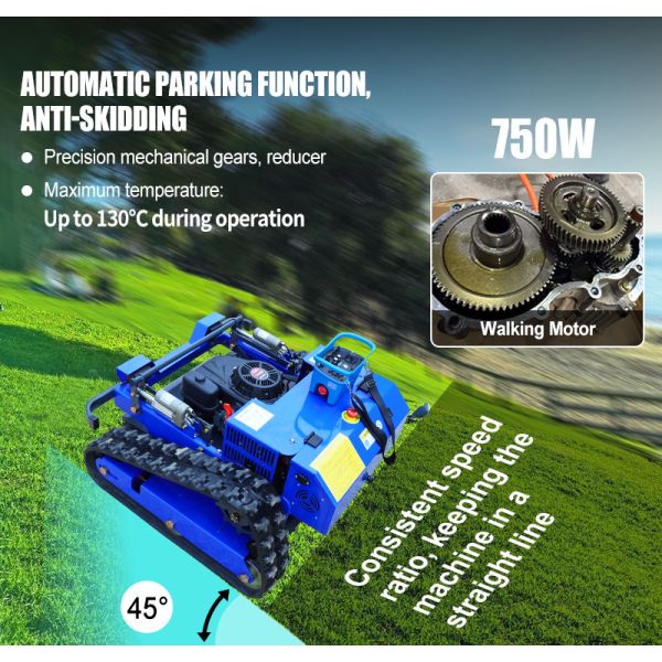 US Spot Remote Control Crawler Mower Fast Mowing, Off-road Driving Structure Weeding Machine for Municipal Greening and Farmland