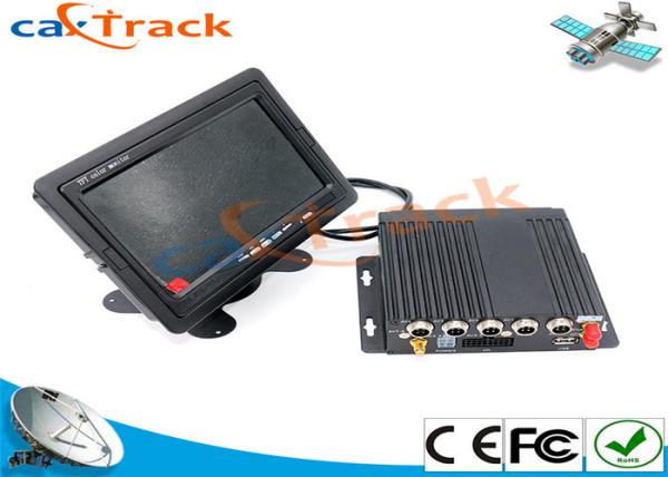 RJ45 Vehicle Blackbox Mobile DVR Full HD And Hard Disk 4 CH Video Recorder