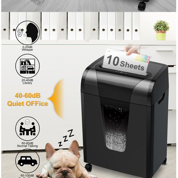 20L 10 sheets Micro Cut Paper Shredder