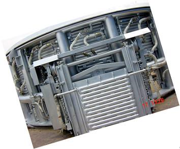 Large Water Cooled Panel / Water Cooled Roof Receive Cooling Water From A Cooling Tower