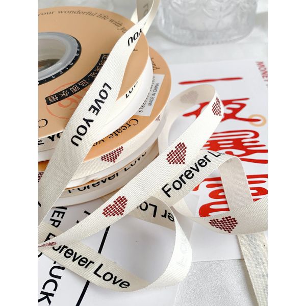 13 мм напечатанная хлопчатобумажная лента DIY ремесленная лента для упаковки в подарок