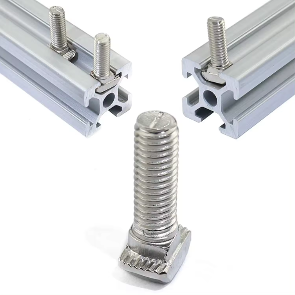 T Slot Hammer Head 304 Stainless Steel Channel T Bolts Screws for Slot 10mm Aluminum Profile