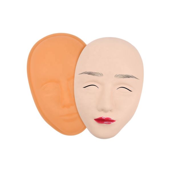 Голова кожи практики губ Eyeline брови фальшивки силикона 5D модельная
