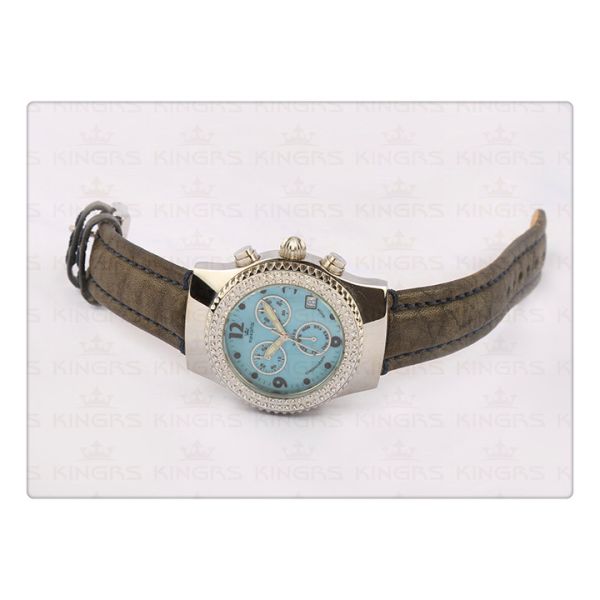 Luxury Multifunction fashion watches for women , 38.0mm light blue dial