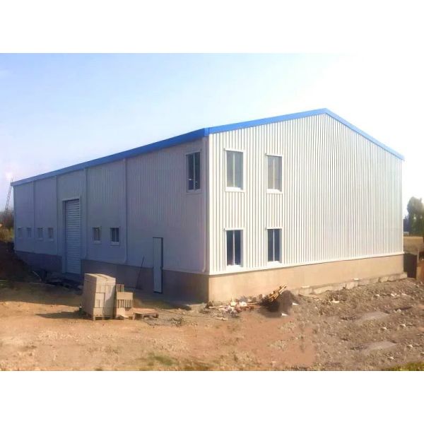 Commercial Steel Frame Storage Shed With Mezzanine