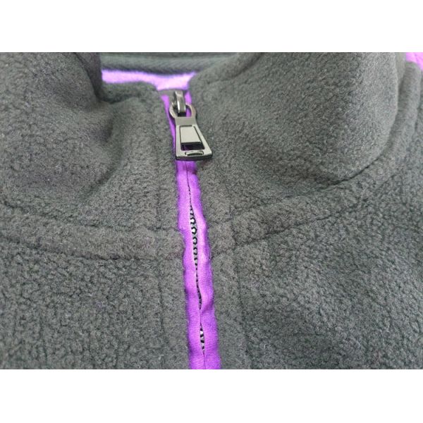 Mens sweatshirt knitted jacket thick warm polyester polar fleece fabric casual solid color design with zipper closure for winter