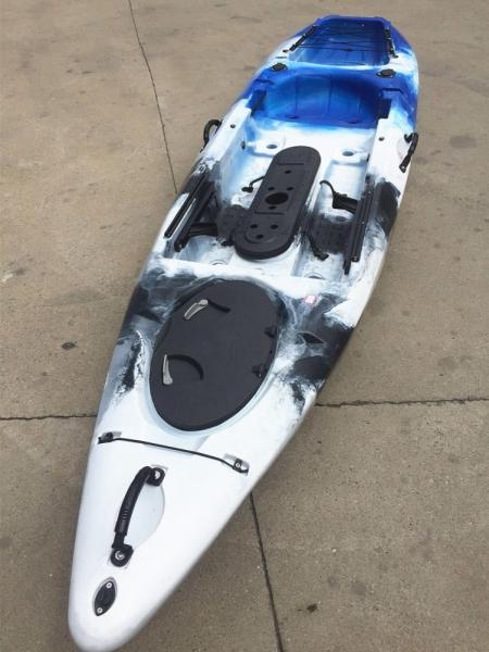 Cruising 12 Foot Lightweight Touring Kayak Sit On Top Fishing Large Cockpit 440 LBS Load