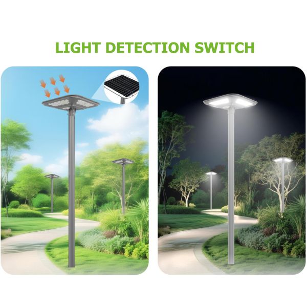 Outdoor IP66 Street Lamp Lawn Patio Yard Walkway Landscape Waterproof With Remote Control