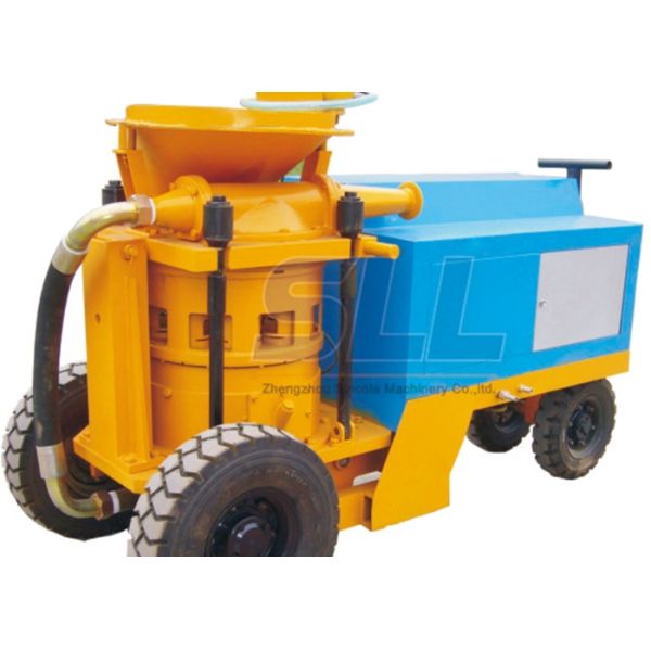 Piston Type Wet Mix Shotcrete Machine / Cement Sprayer Machine Less Wearing Parts