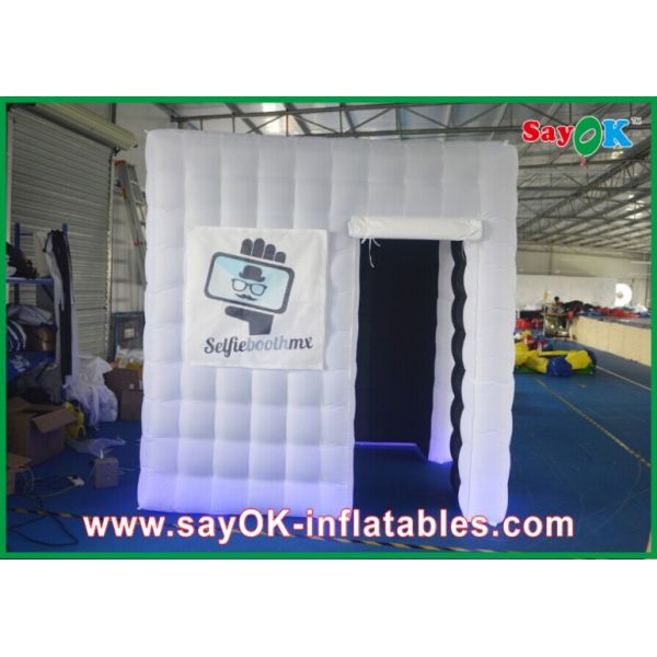 Wedding Photo Booth Hire White Inflatable Photo Booth Enclosure Led Lights For Wedding Party