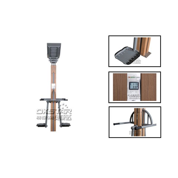 wooden street lamp outdoor fitness equipment surfboard