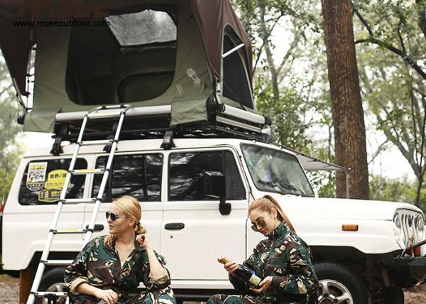 4x4 Automatic Car Rack Tent , Hard Shell Car Roof Top Tent  For Small Car