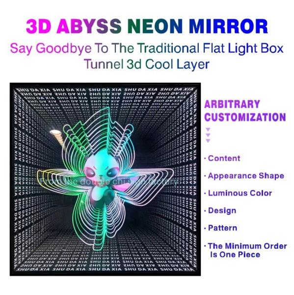 Custom LED Neon Bar Sign for Outdoor Waterproof Infinity Mirror Advertising in Hotels