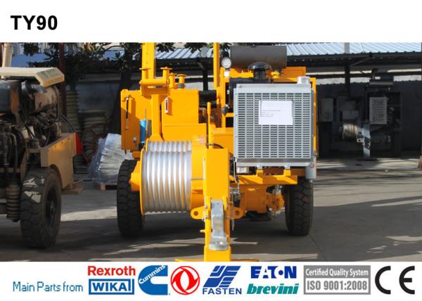 Équipement de pose de câbles aériens 9T Tireur hydraulique électrique