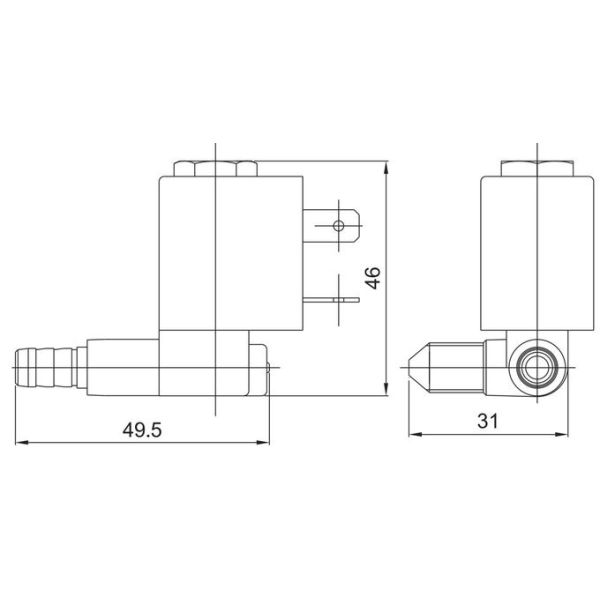 DC AC 220V 24V клапана соленоида 5531 подачи естественного каменноугольного газа регулируемый