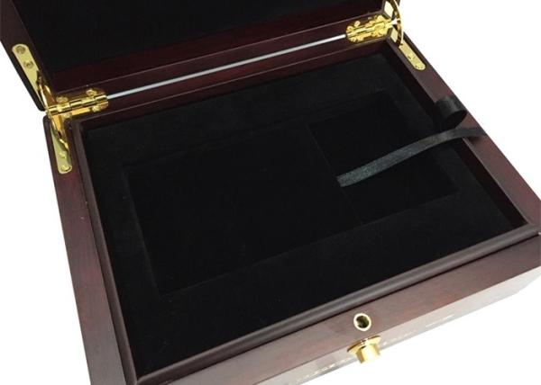 Mobile Phone Wooden Gift Packing Box With Lacquer Painting And Hidden Magnet