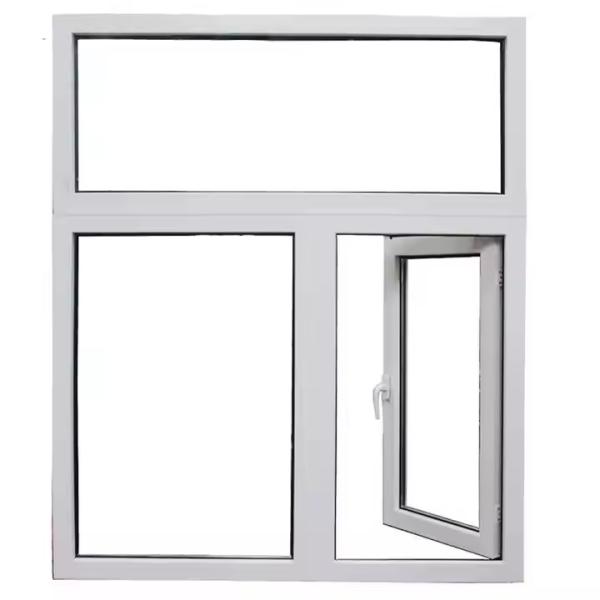 Construction Real Estate Double Glazed PVC / UPVC Casement House Windows Hurricane Impact Design