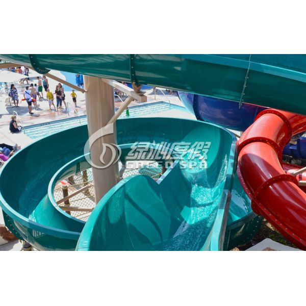 Outdoor Commercial Fiberglass Water Slides
