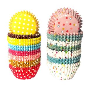 36*23mm  Greaseproof Cupcake Liners ( European Raw Paper ) With Heat Tolerance Up To 220°C