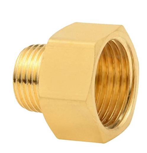 3/4 G Thread Female × 1/2 NPT Thread Male Brass Pipe Fitting Adapter