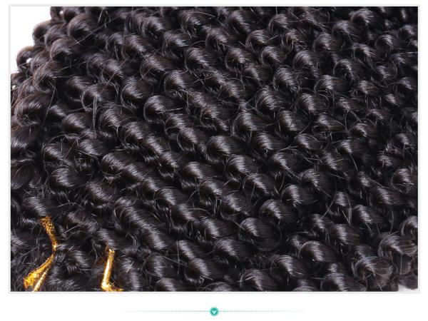 Extensões perversos do cabelo encaracolado do Afro de trama para o cabelo humano indiano nenhum emaranhado