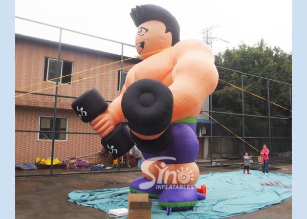 homem inflável do músculo a qualquer momento da aptidão alta de 5m para promoções da propaganda exterior N do GYM