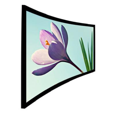 180 HD flexível branco/cinza curvaram a tela de projeção com tela da luminosidade da tira para eventos